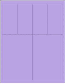 Sheet of 4" x 6" True Purple labels