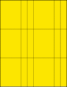 Sheet of 2.65" x 3.6666" True Yellow labels