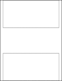 Sheet of 7.75" x 3.75" Blockout for Laser labels
