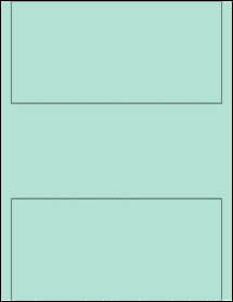 Sheet of 7.75" x 3.75" Pastel Green labels