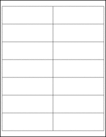 4.125" x 1.4375" Blank Label Template - OL2284