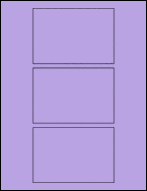 Sheet of 4.75" x 3.1983" True Purple labels