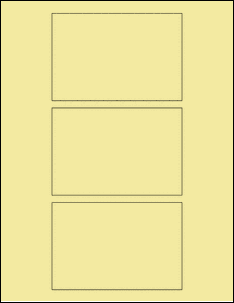 Sheet of 4.75" x 3.1983" Pastel Yellow labels