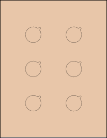 Sheet of 1' x 1' Light Tan labels