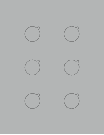 Sheet of 1' x 1' True Gray labels