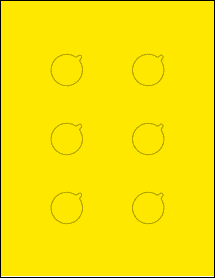 Sheet of 1' x 1' True Yellow labels