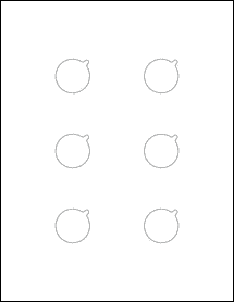 Sheet of 1' x 1' Standard White Matte labels