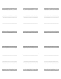 Sheet of 2.125" x 0.90625"  labels