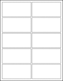 Sheet of 3.9375" x 2"  labels