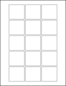 Sheet of 2" x 1.875"  labels