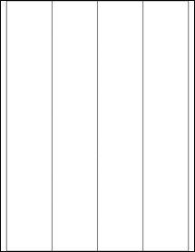 Sheet of 2" x 11"  labels