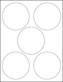 3.6875" Circle Blank Label Template - PDF - OL241