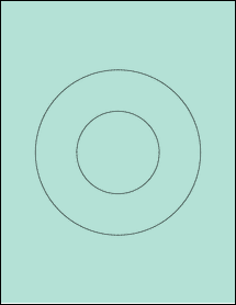 Sheet of 6" Circle Pastel Green labels