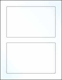 Sheet of 6.75" x 4.25" Clear Gloss Laser labels