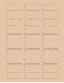 Sheet of 2.17" x 0.8534" Light Tan labels