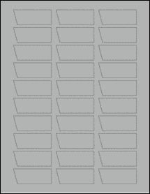 Sheet of 2.17" x 0.8534" True Gray labels