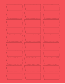 Sheet of 2.17" x 0.8534" True Red labels
