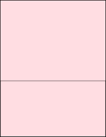 Sheet of 8.5" x 4.5" Pastel Pink labels