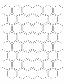 Sheet of 1.2252" x 1.4147" Blockout labels