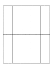 1.5" x 4.625" Blank Label Template - Microsoft Word - OL2450