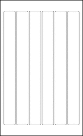 Sheet of 1.2" x 11.8"  labels