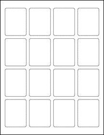 Sheet of 1.75" x 2.25"  labels