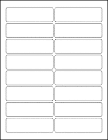 3.75" x 1.125" Blank Label Template - OL2501