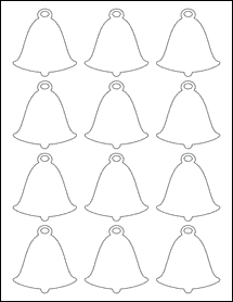Sheet of 2.3392" x 2.4805" Standard White Matte labels