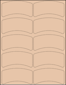 Sheet of 3.9958" x 2.0695" Light Tan labels