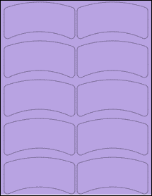 Sheet of 3.9958" x 2.0695" True Purple labels