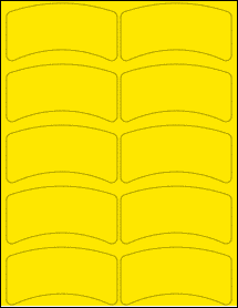 Sheet of 3.9958" x 2.0695" True Yellow labels