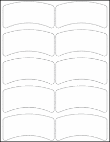 Sheet of 3.9958" x 2.0695" Removable White Matte labels