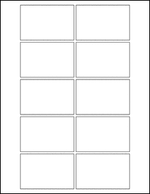 Sheet of 3.0625" x 2"  labels