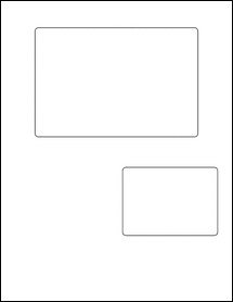 Sheet of 6" x 4"  labels