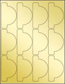Gold Foil Laser - OL2599 - 2.0086" x 3.3726"