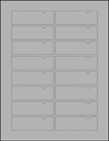 Sheet of 3.3125" x 1.0625" True Gray labels