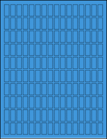 Sheet of 0.375" x 0.9219" True Blue labels