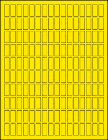 Sheet of 0.375" x 0.9219" True Yellow labels