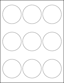 2.5 Circle Blank Label Template - OL350