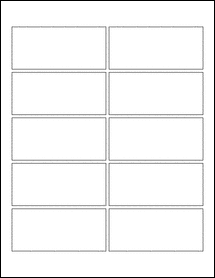 Sheet of 3.75" x 1.6875"  labels