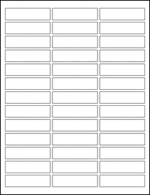 Sheet of 2.5784" x 0.665"  labels