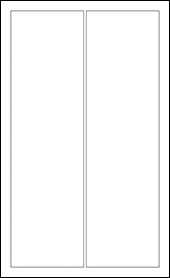 Sheet of 3.6875" x 13" Aggressive White Matte labels