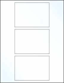 Sheet of 4.625" x 3.25" Clear Gloss Laser labels