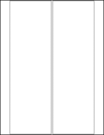 Sheet of 3.4167" x 10.924"  labels