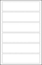 Sheet of 10" x 2.5"  labels