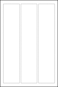 Sheet of 3.375" x 16.5"  labels