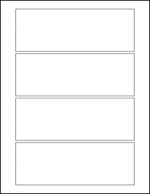 Sheet of 6.78" x 2.417"  labels