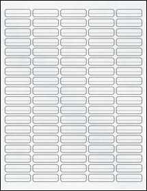 Sheet of 1.5" x 0.4375" Clear Matte Inkjet labels