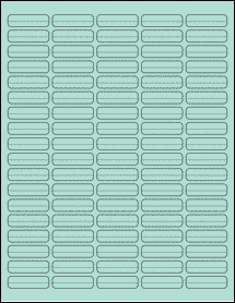 Sheet of 1.5" x 0.4375" Pastel Green labels