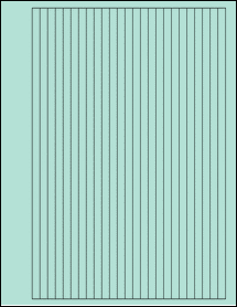 Sheet of 0.28" x 10.5" Pastel Green labels